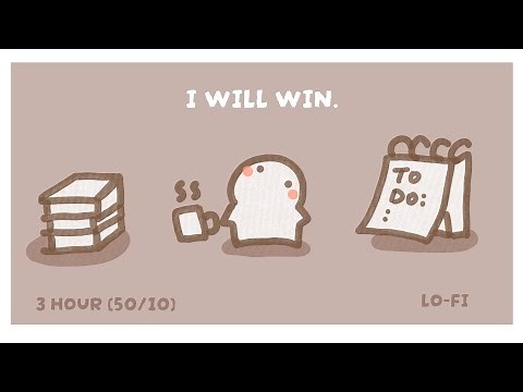 3 Hour Focus Pomodoro | 50/10 Session to Crush Your Goals | Lofi Motivation