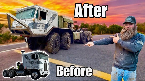 I turned an old Kenworth cabover into a 10-wheel drive monster!