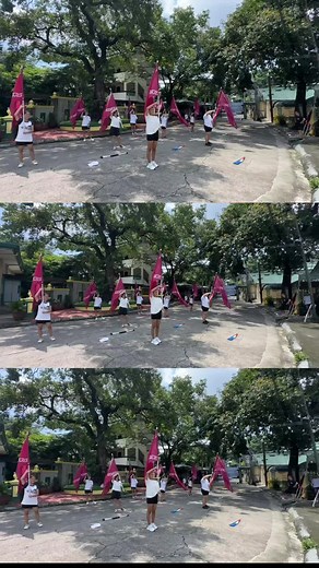 Just a raw video from our weekend training 🙆🏻‍♀️ #flag #fypシ゚viral #colorguardcheck #stingerscolorguard #colorguardthings #stingersforlife #color guard 🏳️ #color #guard #toss