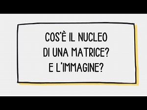 What is the kernel of a matrix? And the image of a matrix?