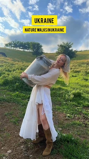 Ukraine’s Hidden Countryside Beauty girl 🇺🇦 #shorts #travel #europe #ukraine #ytshorts