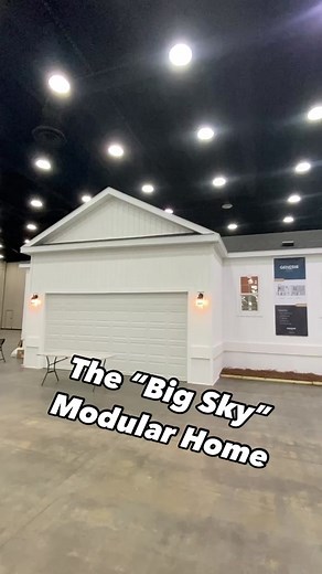 🏠This modular home is the “Big Sky” by Genesis Homes! This prefab house is next level on the outside & inside! WATCH THE FULL TOUR ON THE CHANNEL FOR ALL THE INFO AND PRICING, link in bio! #modularhome #modularhouse #prefabhouse #prefabhomes #newhome #house #housetour #realestate