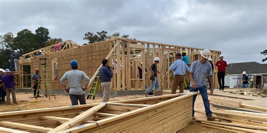 Business leaders take part in Habitat For Humanity’s CEO Build