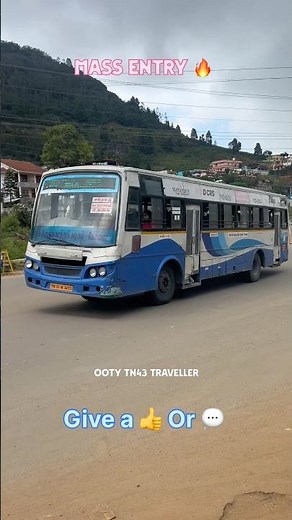 TNSTC Blue Bus Smooth Drive in Ghat Road | Fun City Route | Steady Speed 🔵