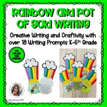 Rainbow and Pot of Gold Creative Writing Craft Bulletin Board Idea SEL