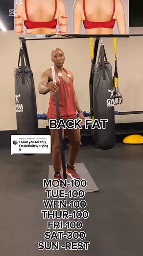 312 reactions | SOLVE YOUR BACK FAT PROBLEMS BY USING THE BAR OR U...