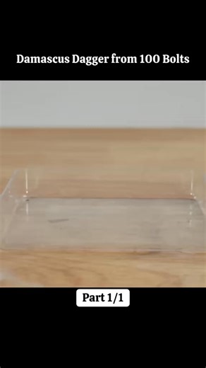 Damascus Dagger from 100 Bolts Part 00 #damascus #knives #amazing #forging #knife | Ejan Urick