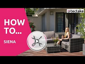 Aufbauanleitung Rattan Lounge Siena | tectake