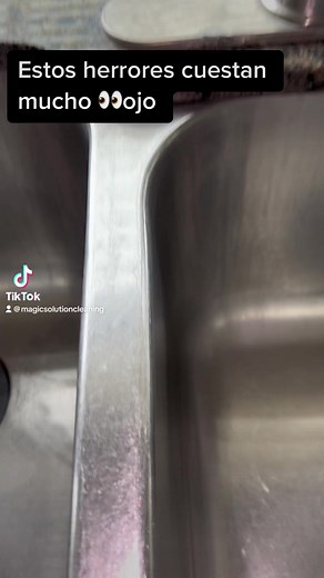 The zinc in your kitchen is a luxury Take care of it🏠#sandiego🧽#cleaningservice💦#reelsvideo | Magic Solution Cleaning