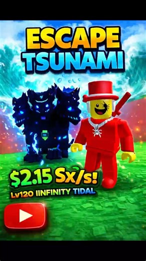 I Found a Secret Glitch To GET INFINITY in ESCAPE TSUNAMI