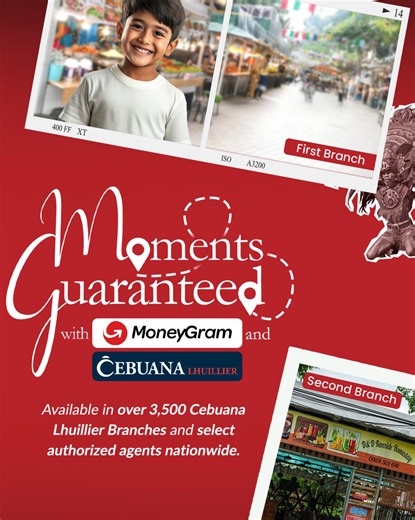 Claim your MoneyGram remittance easily sa kahit saan sa 3,500 Cebuana Lhuillier branches at select authorized agents nationwide para Moments Guaranteed! #CebuanaMazingAngLife #AllinSaSerbisyo | Cebuana Lhuillier