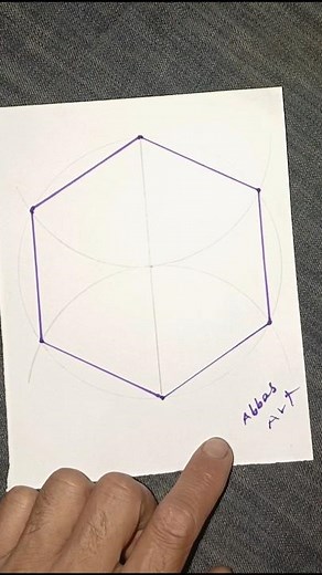 How to draw Easy polygon drawing #shorts #youtubeshorts