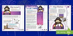 KS1 Guy Fawkes Reading Comprehension Activity