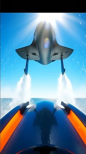 Futuristic Boat vs. Flying Hydrofoil! 🚀 Witness Next-Gen Watercraft in Action!