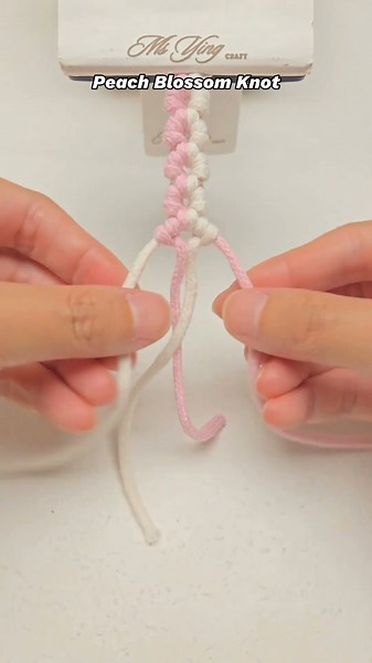🌸Peach Blossom Knot | DIY Macrame Tutorial #shortstutorial #diy #knot #macrameknot #knitting
