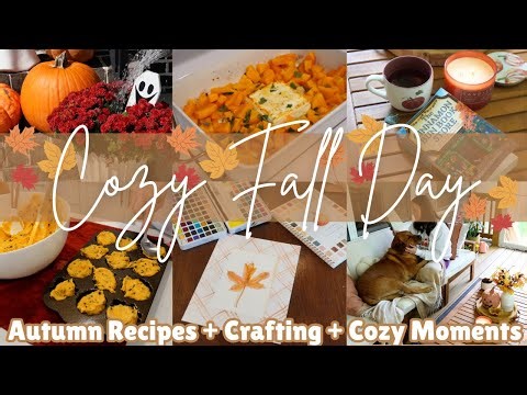Cozy Fall VLOG 2025! Cozy Fall DIY Decor and Baking! Cozy Autumn Day At Home VLOG!