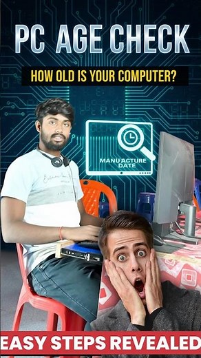 PC Age Check in 3 Steps! ⏱️ (EASY HACK) #PCHacks #ComputerTips #PCAge #HowOldIsMyPC #YouTubeShorts