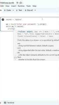 "While Loop" Example in Python