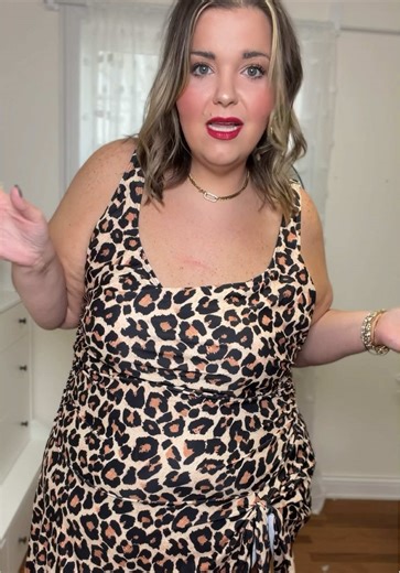 A plus size swimsuit that actually FEELS like a flowy dress??? #tiktokshopjumpstartsale #plussizeswimsuit