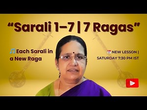 Sarali Varisai 1–7 in 7 Ragas | Carnatic Music Lessons for Beginners