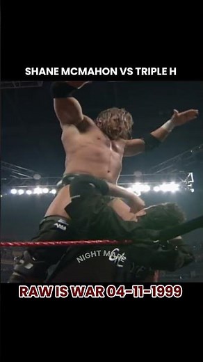 Shane McMahon vs Triple H Match in Raw is war 01-11-1999 #wwe #wwewrestler