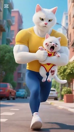 Cat and Gorilla Affair with Kittens Watching #catspaw #cat