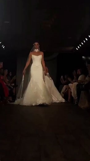 Martina Liana Bridal Designs on Instagram: "Draped beading. A sleek silhouette. ML1950 delivers runway impact for your aisle moment. #MartinaLiana #2027Bride #BridalInspo"