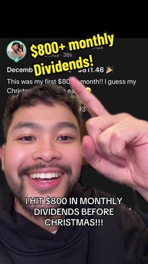New dividend milestone passed! 🤑 #fyp #finance #investing #stocks #dividends