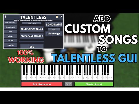 How To Add Custom Song To Talentless GUI (2025) | Roblox