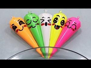 Making Glossy Slime with Funny Piping Bags! Most Satisfying Slime Video★ASMR★#ASMR#PipingBags