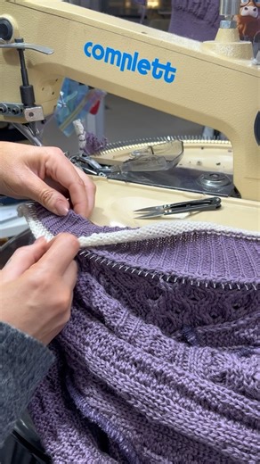3.1K views · 95 reactions | Watch as one of our expert machinists links the collar onto a sweater 臨 This process is called “Point to Point Linking” and is one of the most difficult skills to learn! Our machinists make it look easy, but it takes years of practice to perfect this skill  #irishknitwear #aranknit #aranknitting #aranknitwear #irishmade #madeinireland #clothingmanufacturing | IrelandsEye Knitwear | Facebook