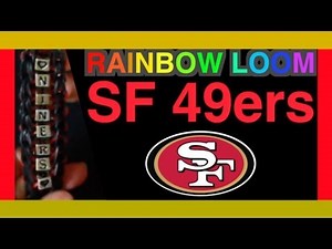 LADDER RAINBOW LOOM 49ers EASY BRACELET
