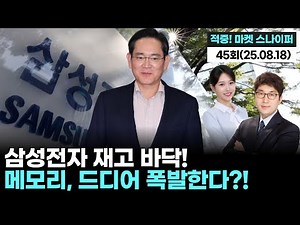 "Samsung Electronics Inventory Hits Rock Bottom! Memory Explosion Finally Coming?!", 'Market Snip...