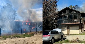 Several Price homes totally destroyed after large fire, one hospitalized