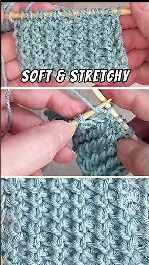 The Perfect two‑sided Rib Stitch! #shorts #knitting #214