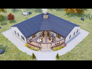 65' x 65' (20m x 20m) Absolutely Stunning House Design With Floor Layout - House Design Idea