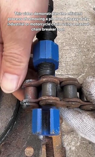 Heavy-Duty Chain Link Removal: Using a Manual Chain Breaker Tool