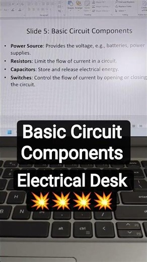 Basic Circuit Components 🔌💡⚡#electrical #electrician #engineering #electrical4u