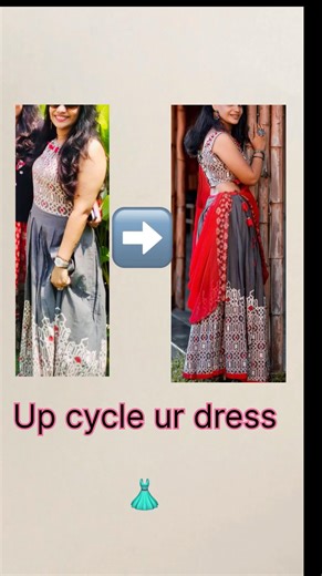 Upcycle your dress. Trendy skirt and top #upcycling #fashion #shorts