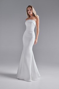 Modern Mikado Mermaid Wedding Dress Gala: Strapless Gown - Etsy