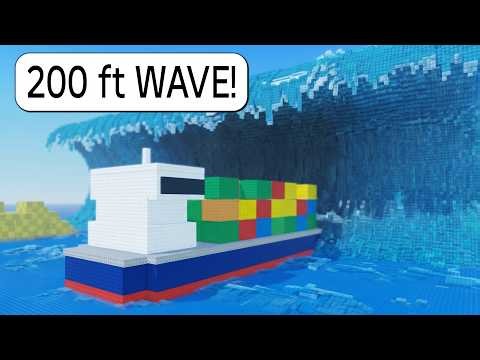 I Sail a CONTAINER SHIP Into a 200FT WAVE on Roblox BUT It CAPSIZES