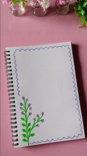 Beautiful front page design ideas for project 🪻🪻#frontpage #coverpage #shorts