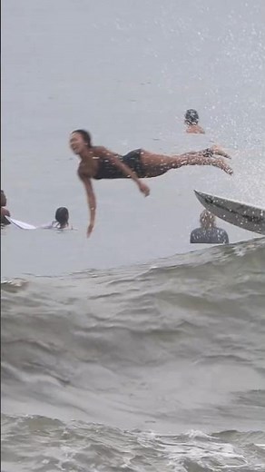 Leaping Tube Exit – Lidia Kato #surfersofbali #surfingbali #surfers