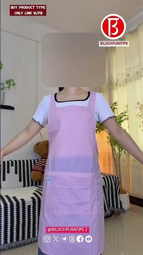 Soft & Breathable Kitchen Apron – Keep Your Clothes Clean While Cooking
