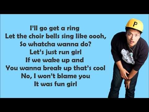 Bruno Mars - Marry You Lyrics Video