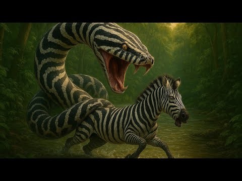 GIANT PYTHON Attacks ZEBRA! 😱 | CAUGHT ON CAMERA During Our Safari 🦓
