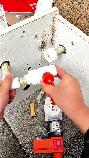 Professional DIY PVC Pipe Leak Repair & Ball Valve Installation Guide #shorts