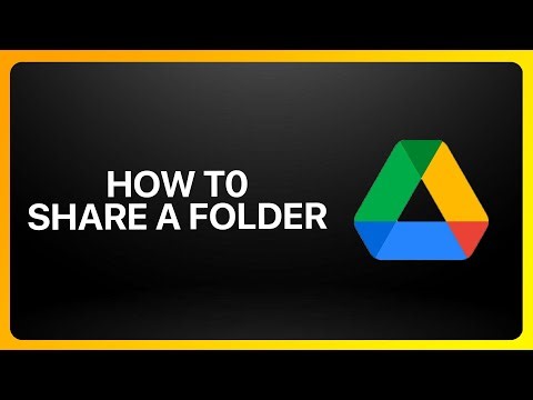 How To Share A Folder In Google Drive 2025! Tutorial