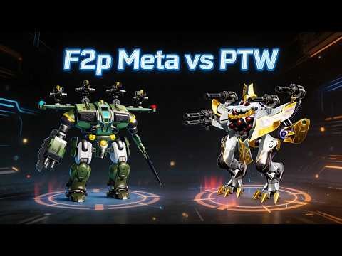 F2P Meta Sword Unit-190 Crisis & Loki vs PTW! 💎⚡| War Robots