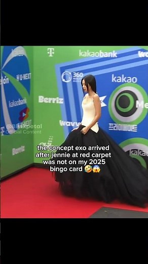 The concept exo arrived after jennie at red carpet! 🤣😱 #blackpink #jennie #exo #shorts